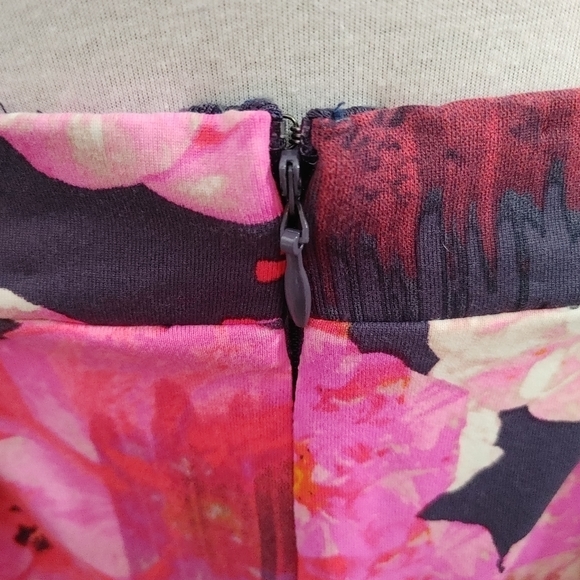 Cynthia Rowley Floral Pleated Flare Skirt - Picture 5 of 9